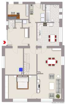 Grundriss Erdgeschoss - Einfamilienhaus in 46395 Bocholt mit 200m² kaufen