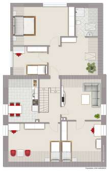 Grundriss  Obergeschoss - Einfamilienhaus in 46395 Bocholt mit 200m² kaufen