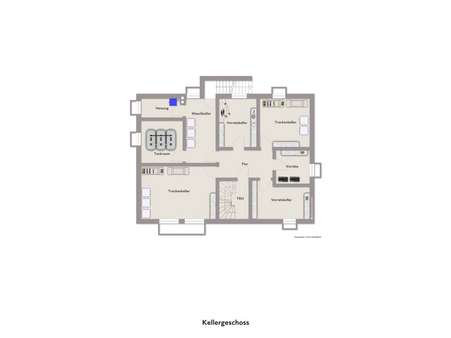 Grundriss Keller - Mehrfamilienhaus in 48712 Gescher mit 284m² kaufen