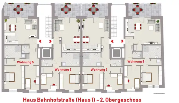 Neubauwohnung mit Balkon im Herzen von Rhede