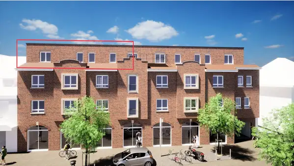 Penthouse-Wohnung mit Dachterrasse im Zentrum von Rhede