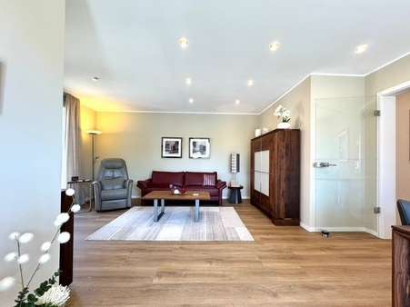 Wohnzimmer im fertigen Zustand Bsp. Wohnzimmer im fertigen Zustand Bsp. - Erdgeschosswohnung in 48329 Havixbeck mit 83m² kaufen