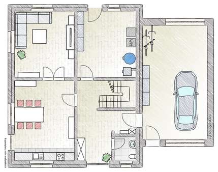 Exposéplan Erdgeschoss - Einfamilienhaus in 46419 Isselburg mit 139m² kaufen