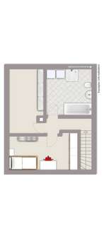 Exposé-Plan Dachgeschoss (nicht maßstäblich) - Reihenmittelhaus in 46395 Bocholt mit 140m² kaufen