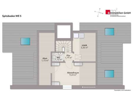 Spitzboden WE 5 - Dachgeschosswohnung in 59399 Olfen mit 88m² kaufen