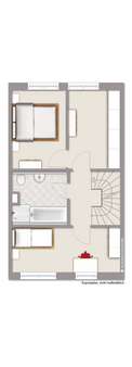 Exposé-Plan Obergeschoss - Reihenmittelhaus in 46397 Bocholt mit 97m² kaufen