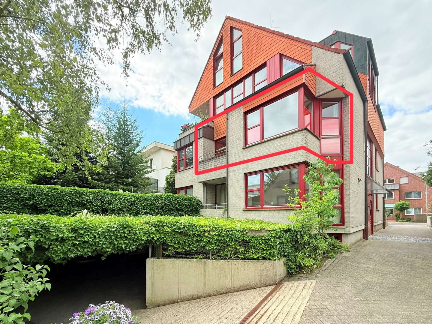 Rückansicht - Etagenwohnung in 48431 Rheine mit 29m² kaufen