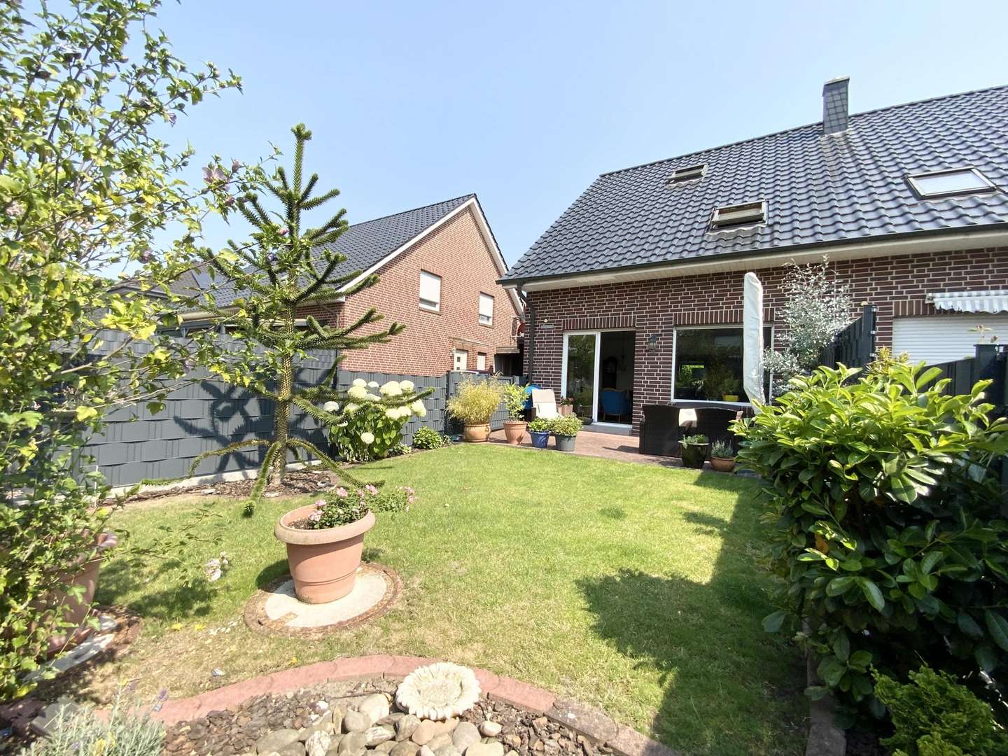 Gartenansicht - Doppelhaushälfte in 48432 Rheine mit 120m² kaufen