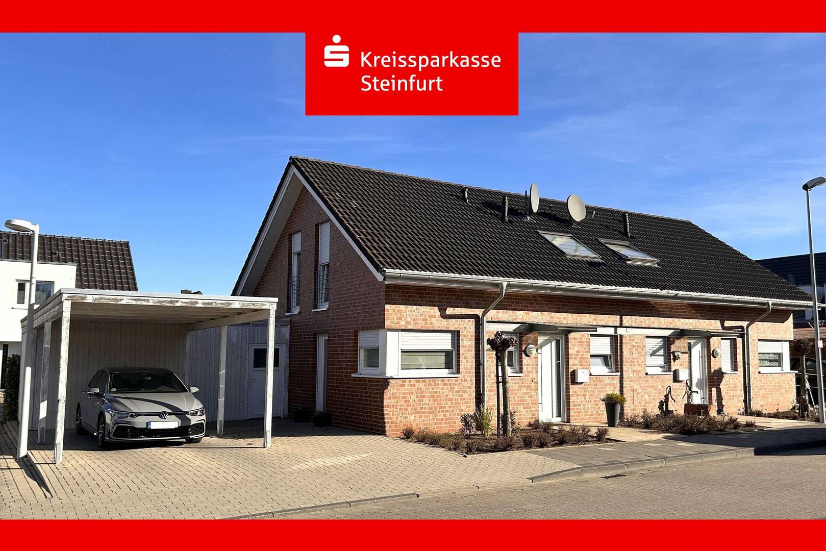 Front - Doppelhaushälfte in 48282 Emsdetten mit 97m² kaufen