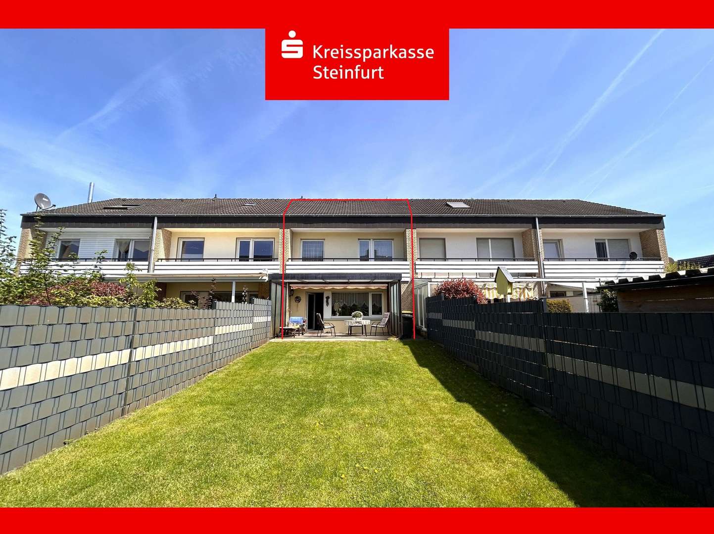 Garten - Reihenmittelhaus in 48282 Emsdetten mit 98m² kaufen