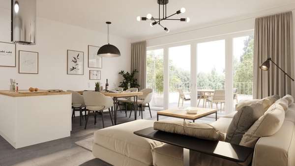 Wohn- Esszimmer - Dachgeschosswohnung in 49497 Mettingen mit 54m² kaufen