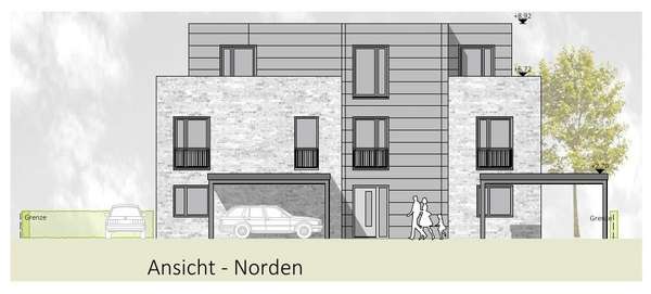 Frontansicht - Erdgeschosswohnung in 48282 Emsdetten mit 62m² kaufen
