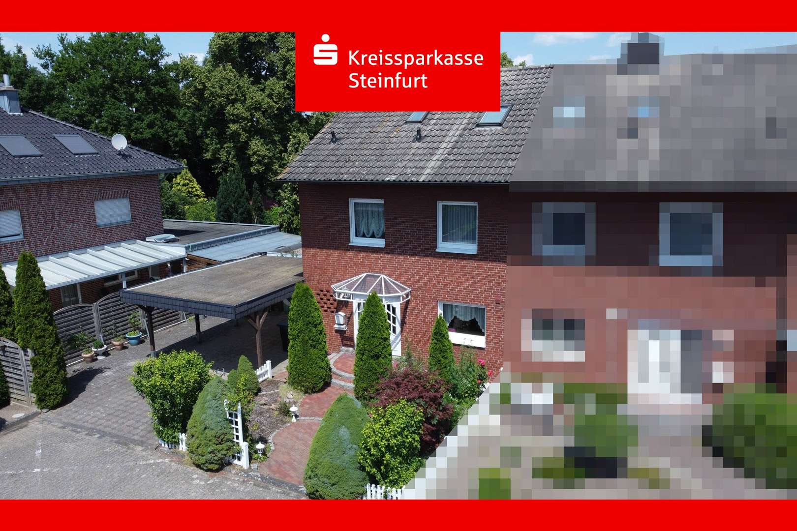 Straßenansicht Straßenansicht - Doppelhaushälfte in 48356 Nordwalde mit 100m² kaufen