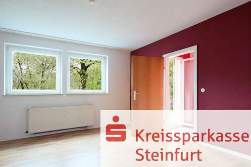 Schlafzimmer - Etagenwohnung in 48599 Gronau mit 61m² kaufen