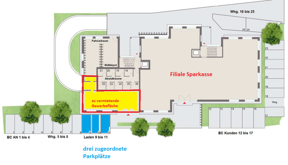 Grundriss - Büro in 49497 Mettingen mit 85m² günstig mieten