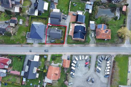 Aufsicht Umgebung umrandet - Einfamilienhaus in 49479 Ibbenbüren mit 100m² kaufen
