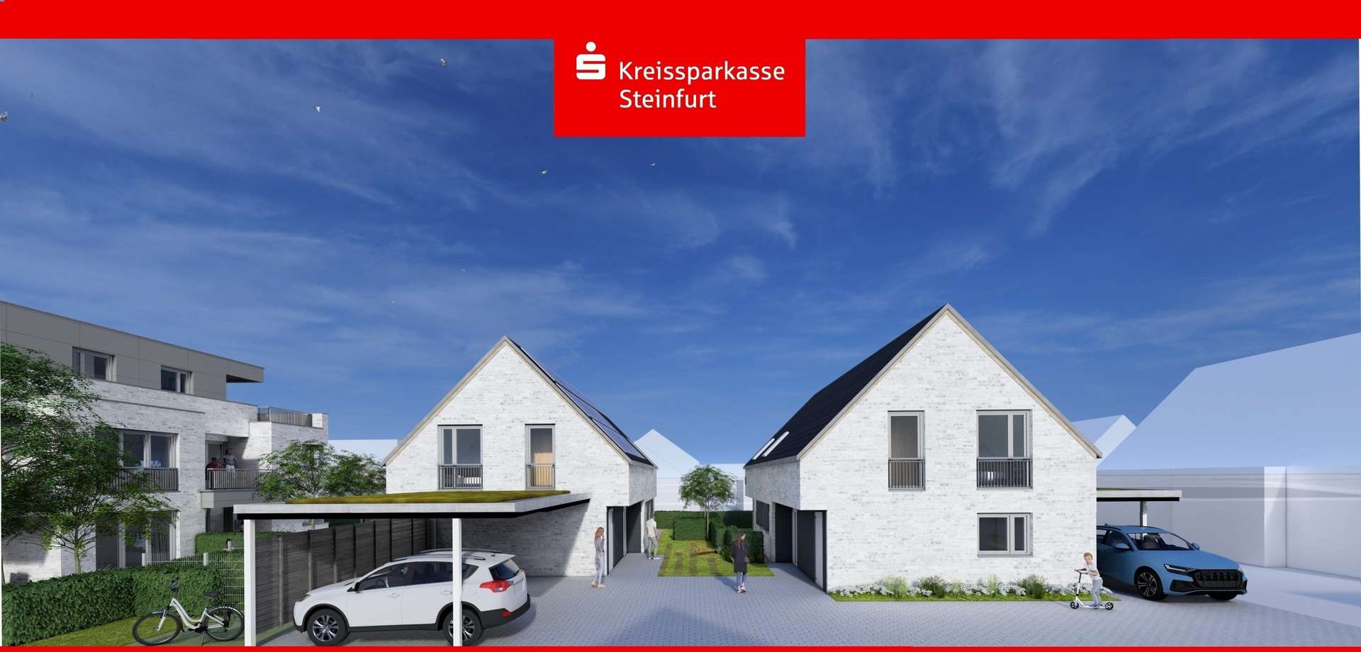 Westliche Gesamtansicht - Dachgeschosswohnung in 48282 Emsdetten mit 62m² kaufen
