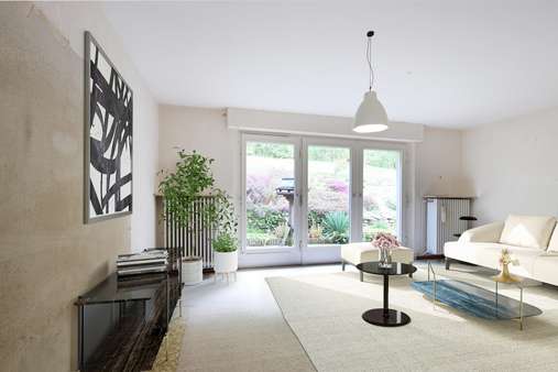 Wohnzimmer - Einfamilienhaus in 49082 Osnabrück mit 214m² kaufen