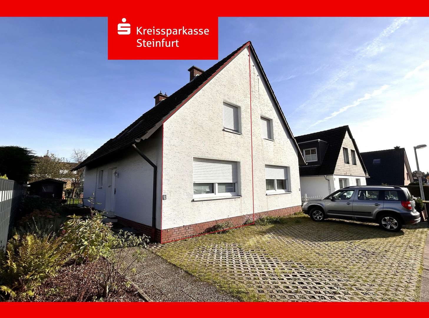 Frontansicht - Doppelhaushälfte in 48282 Emsdetten mit 78m² kaufen