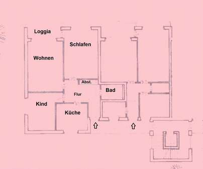 Skizze 1. OG - Etagenwohnung in 49477 Ibbenbüren mit 84m² kaufen