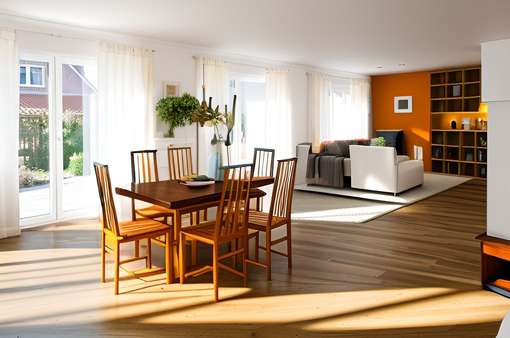 Wohn- Essbereich Visualisierung - Einfamilienhaus in 48341 Altenberge mit 146m² kaufen