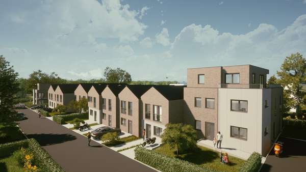 Gesamte Projektierung - Wohnen am Bagno - Reihenendhaus in 48565 Steinfurt mit 121m² kaufen