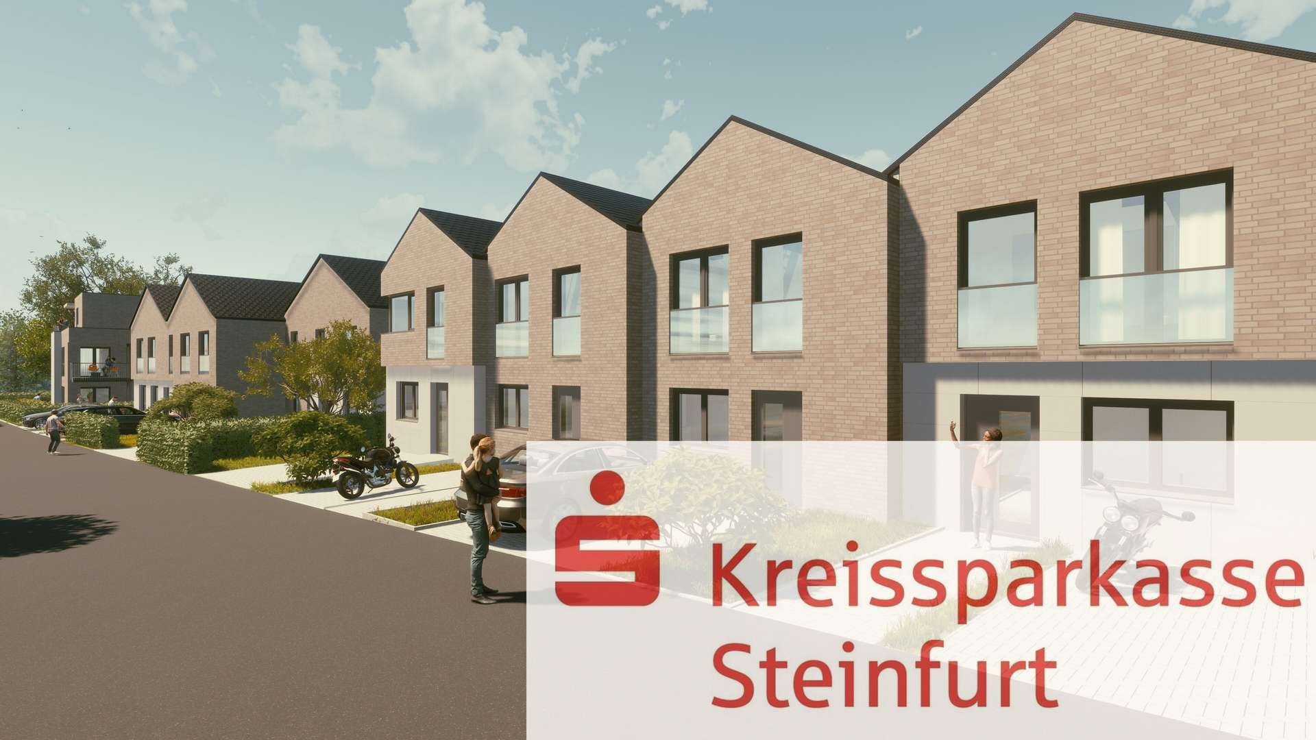 Straßenansicht - Reihenendhaus in 48565 Steinfurt mit 121m² kaufen