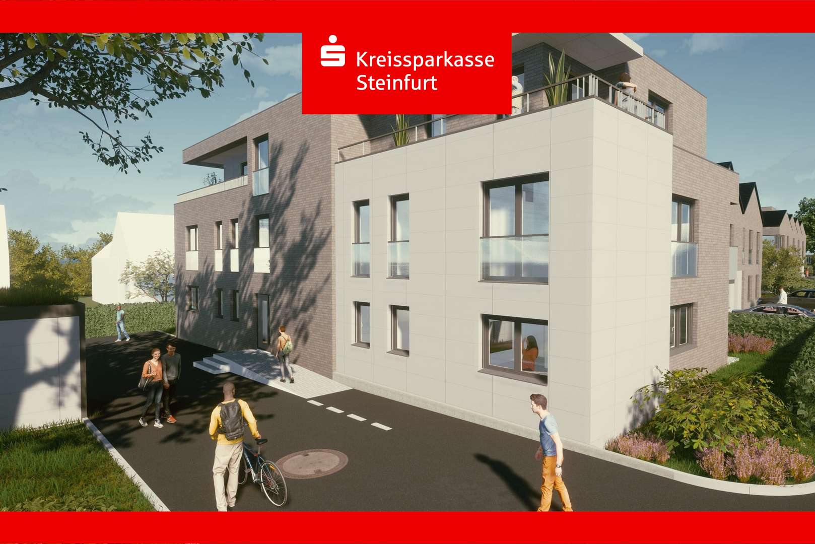 Straßenansicht - Erdgeschosswohnung in 48565 Steinfurt mit 95m² kaufen