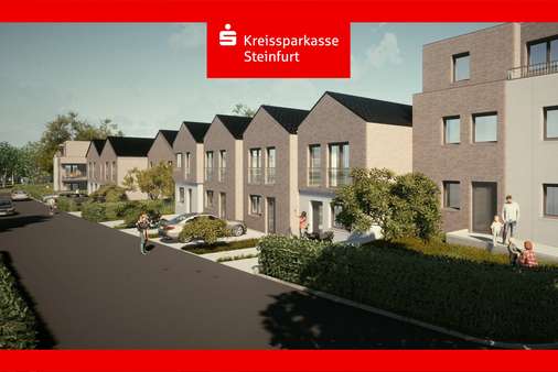 Visualisierung - Gesamtansicht - Erdgeschosswohnung in 48565 Steinfurt mit 95m² kaufen