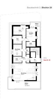 Grundriss - Penthouse-Wohnung in 48565 Steinfurt mit 145m² kaufen