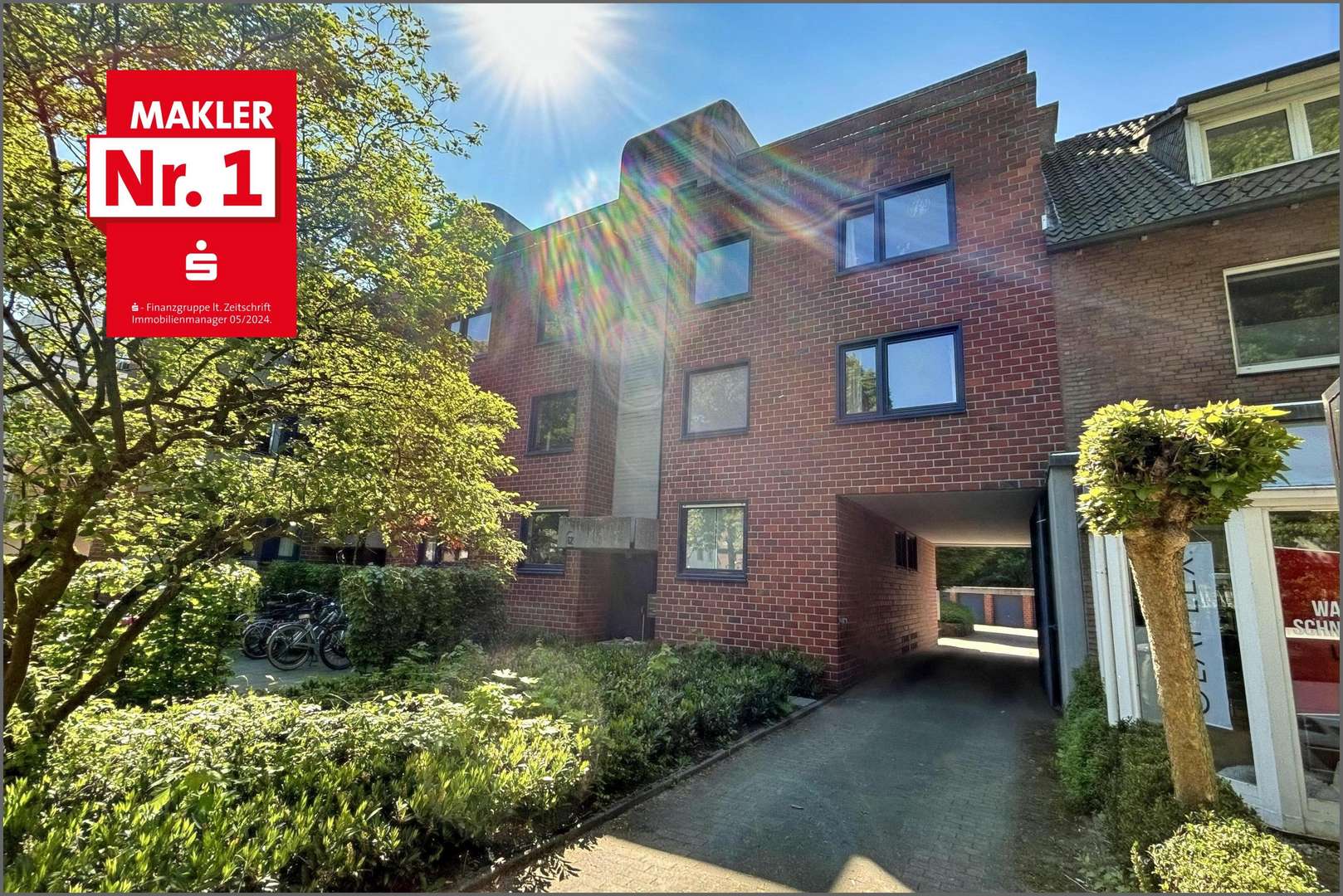 Hauseingangsseite Hauseingangsseite - Etagenwohnung in 48147 Münster mit 71m² kaufen