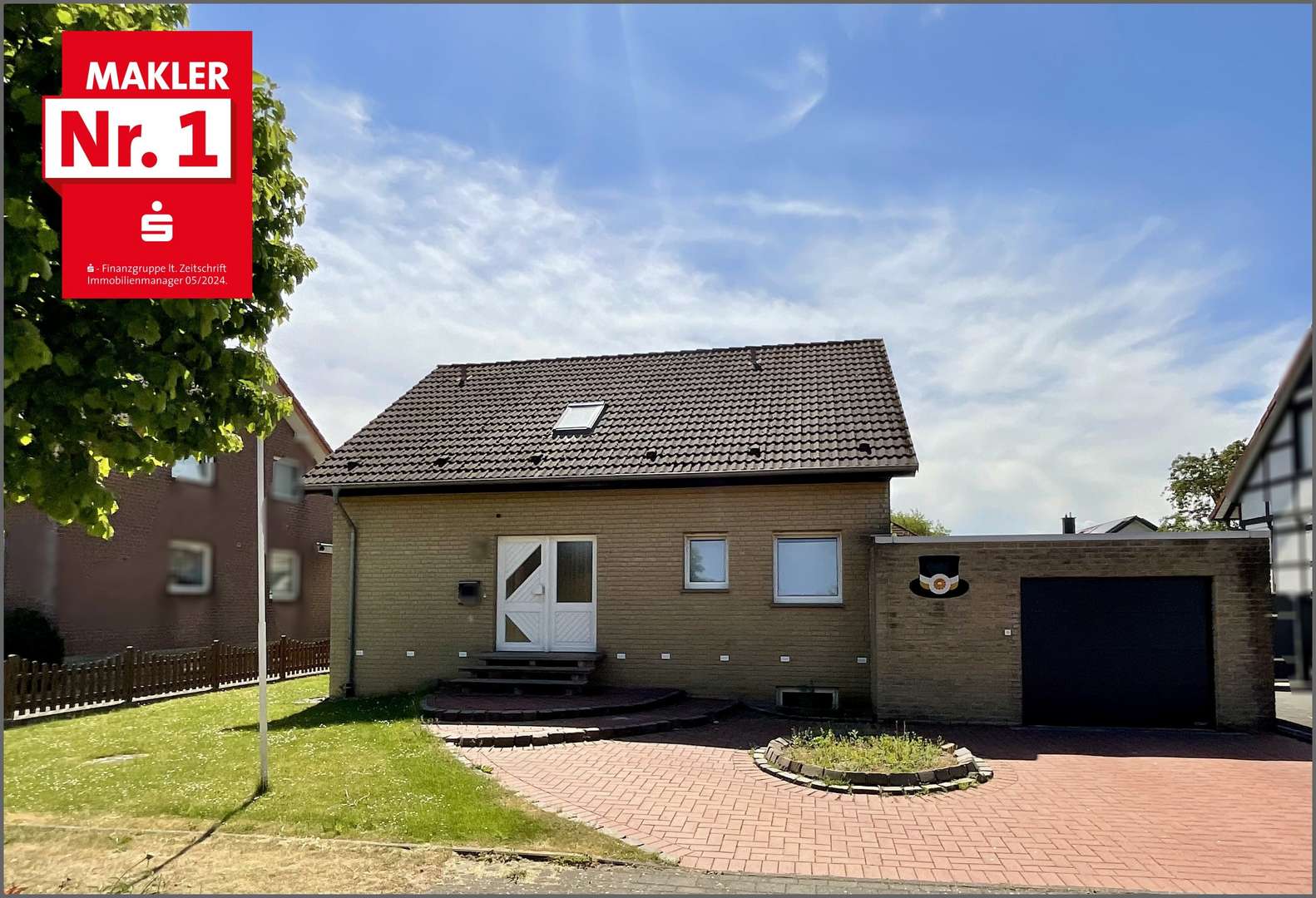 Frontansicht der Immobilie - Einfamilienhaus in 59590 Geseke mit 104m² kaufen
