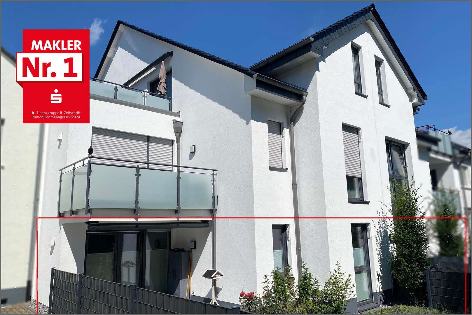 Gartensicht / Blick auf die Terrasse  - Erdgeschosswohnung in 59505 Bad Sassendorf mit 76m² kaufen
