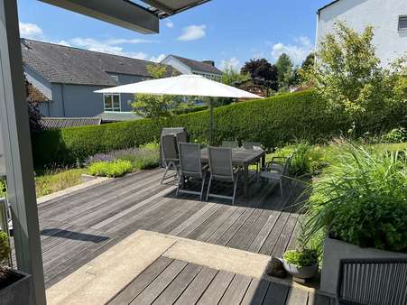 Blick auf die Terrassen Blick auf die Terrassen - Einfamilienhaus in 59519 Möhnesee mit 162m² kaufen