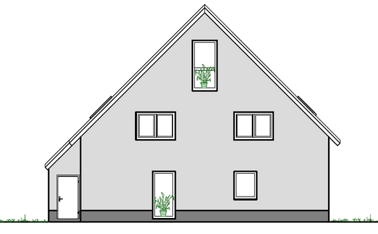 Ansicht von Osten - Doppelhaushälfte in 59457 Werl mit 116m² kaufen