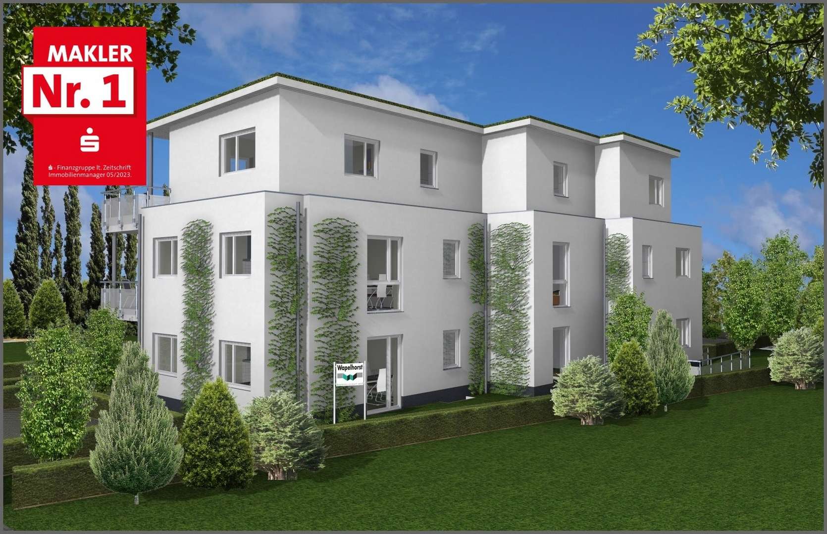 Hausansicht / Animation - Penthouse-Wohnung in 59505 Bad Sassendorf mit 48m² kaufen