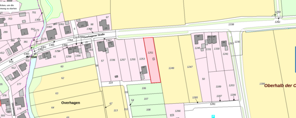 Flurkarte - Grundstück in 59557 Lippstadt mit 1238m² kaufen