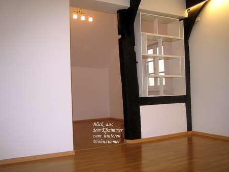 Teilansicht vom Esszimmer mit Blick ins Wohnzimmer / 1. OG - Etagenwohnung in 59494 Soest mit 65m² kaufen