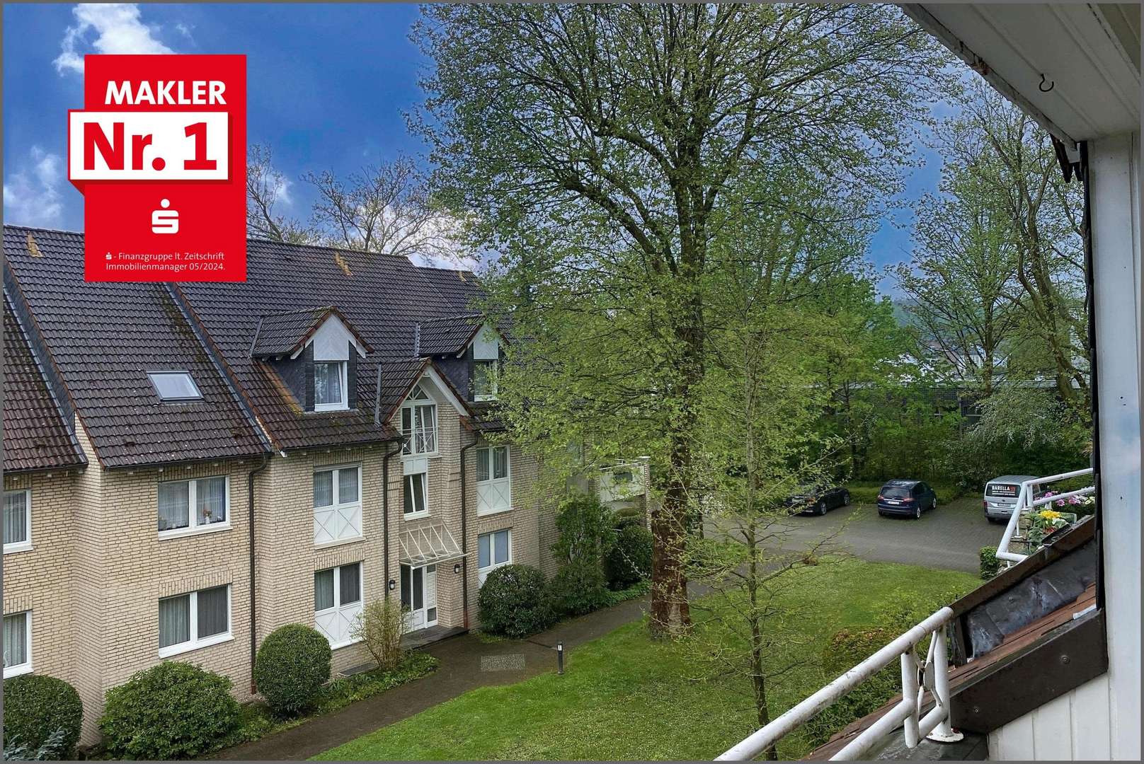 Blick vom Balkon Blick vom Balkon - Dachgeschosswohnung in 59505 Bad Sassendorf mit 73m² kaufen