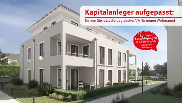 Kapitalanleger aufgepasst! Nutzen Sie jetzt die degressive AfA für neuen Wohnraum!