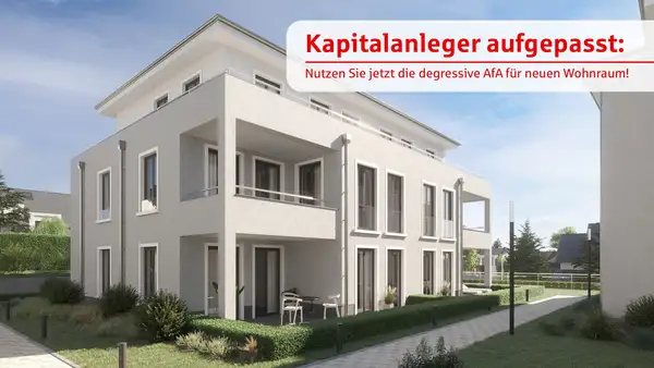 Kapitalanleger aufgepasst! Nutzen Sie jetzt die degressive AfA für neuen Wohnraum!