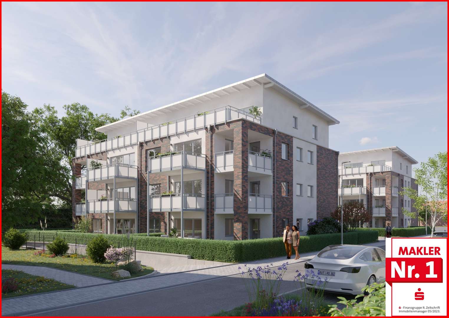 0053-3.SV3 Gartenansicht (Visualisierung) 0053-3.SV3 Gartenansicht (Visualisierung) - Erdgeschosswohnung in 46244 Bottrop mit 74m² kaufen
