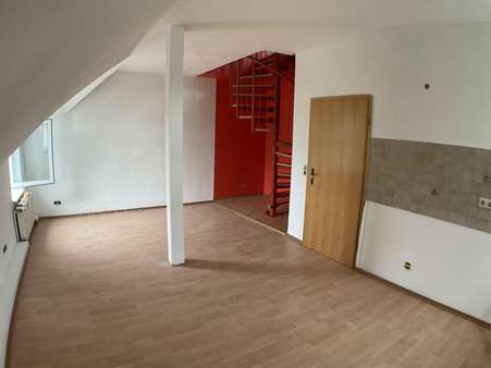 Wohn-Ess-Küchenbereich - Dachgeschosswohnung in 45663 Recklinghausen mit 42m² kaufen