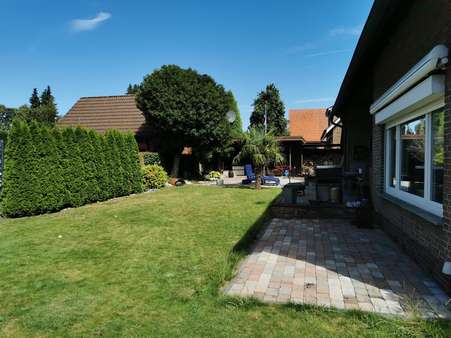 Blick in den großen Garten... - Einfamilienhaus in 48734 Reken mit 181m² günstig kaufen