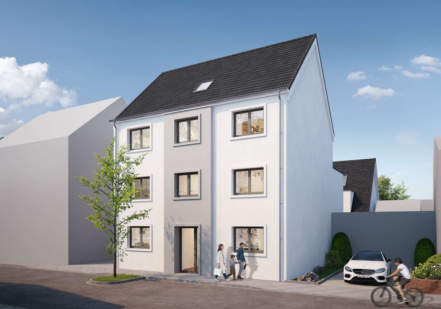 Strassenperspektive - Etagenwohnung in 46419 Isselburg mit 86m² kaufen