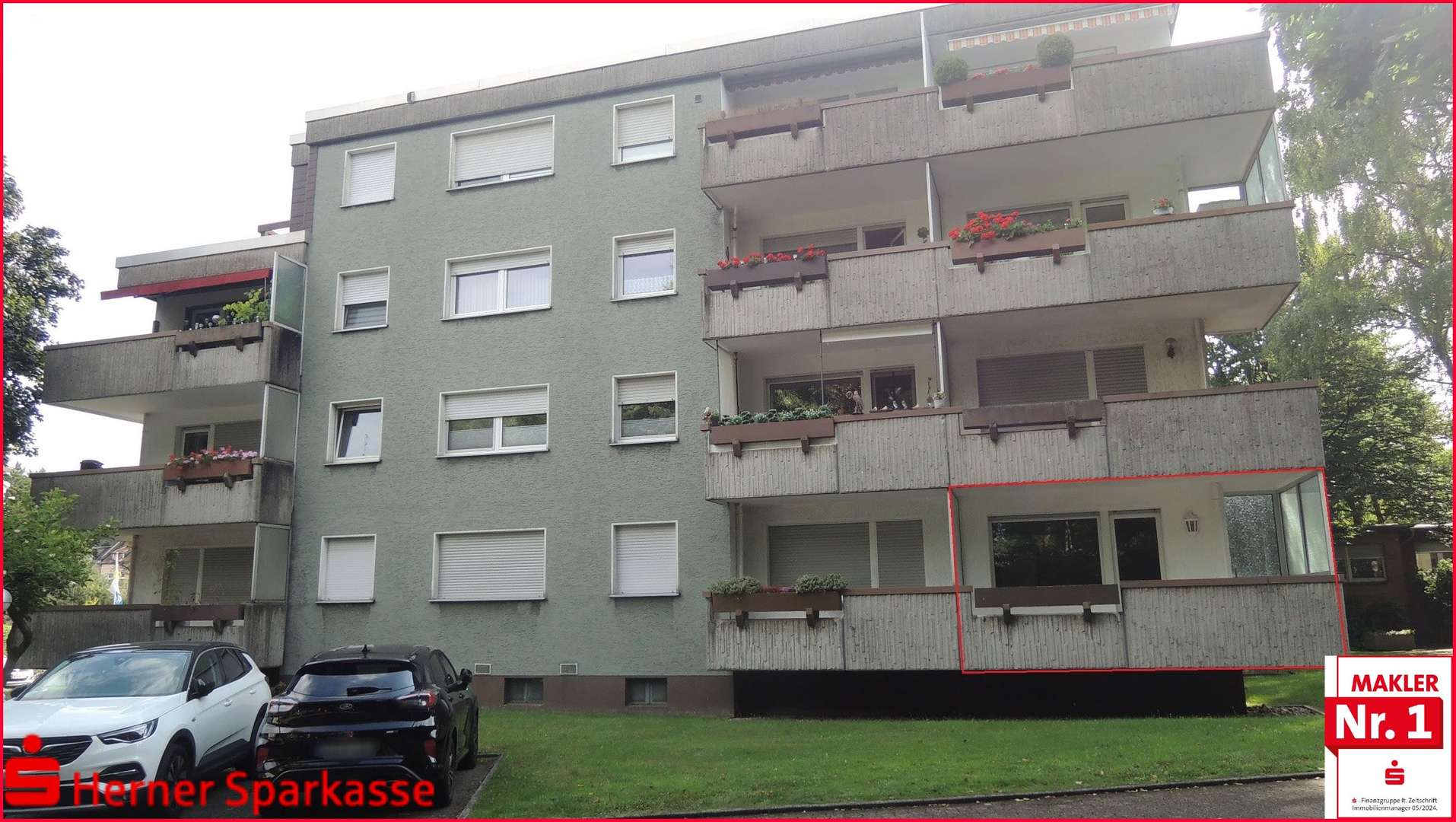Rückseite Markiert Rückseite Markiert - Erdgeschosswohnung in 44649 Herne mit 89m² kaufen