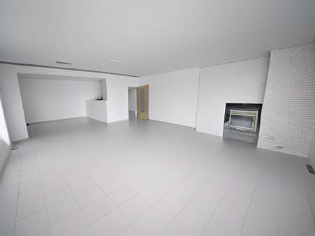 Wohnzimmer und Kamin Visualisierung - Einfamilienhaus in 44388 Dortmund mit 155m² kaufen