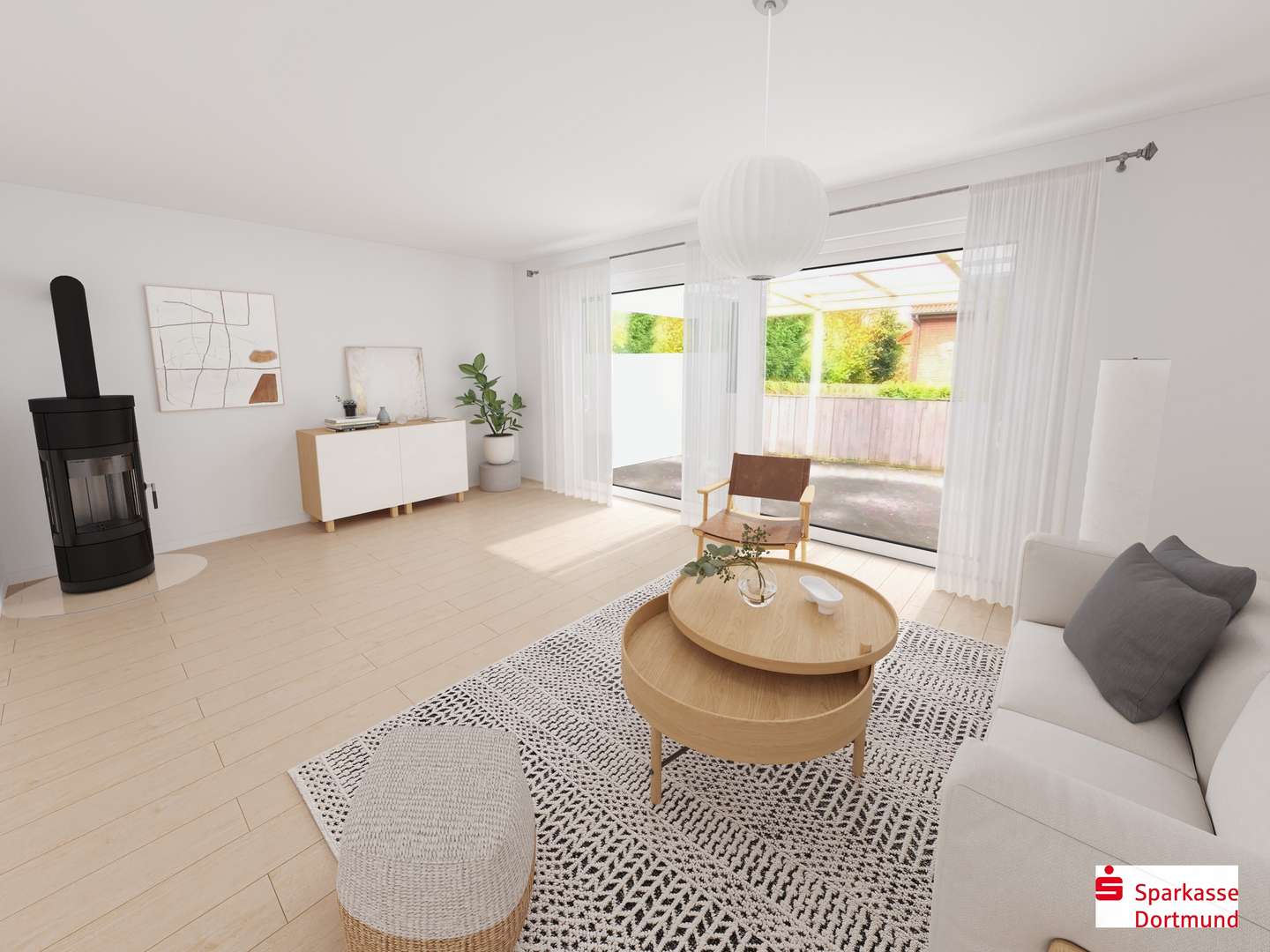 Visualisierung Wohnzimmer - Reihenendhaus in 44339 Dortmund mit 116m² kaufen