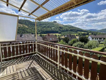 Aussicht vom Balkon - Einfamilienhaus in 58769 Nachrodt-Wiblingwerde mit 110m² kaufen