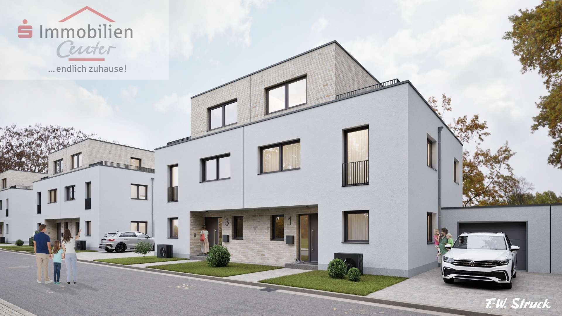 Straßenansicht Straßenansicht - Doppelhaushälfte in 58093 Hagen mit 189m² kaufen